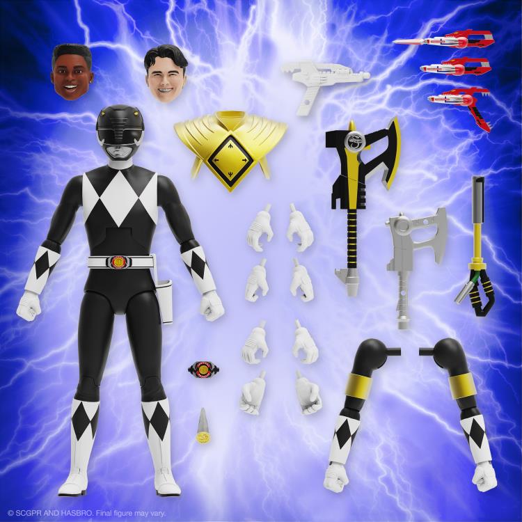 Mighty Morphin Power Rangers ULTIMATES! Black Ranger Action Figure Gallery Image 4