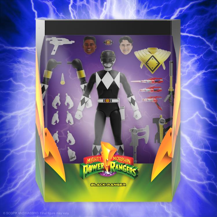 Mighty Morphin Power Rangers ULTIMATES! Black Ranger Action Figure Gallery Image 5