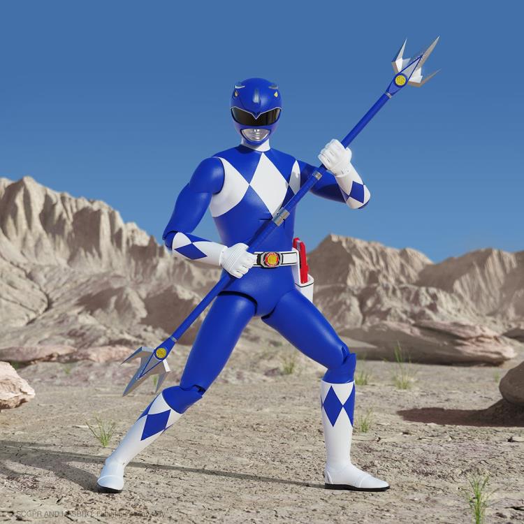 Mighty Morphin Power Rangers ULTIMATES! Blue Ranger Action Figure Gallery Image 3