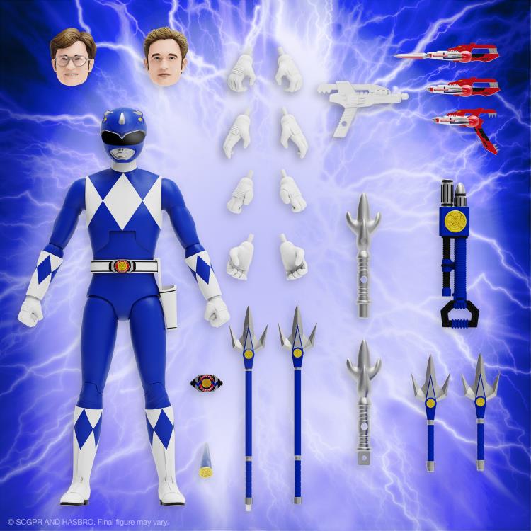 Mighty Morphin Power Rangers ULTIMATES! Blue Ranger Action Figure Gallery Image 4