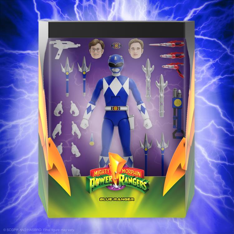 Mighty Morphin Power Rangers ULTIMATES! Blue Ranger Action Figure Gallery Image 5