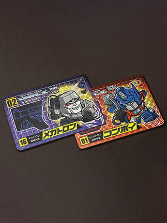 Transformers No.01 G1 Optimus Prime & No.02 G1 Megatron Set of 2 Limited Edition Character Cards Gallery Image 2