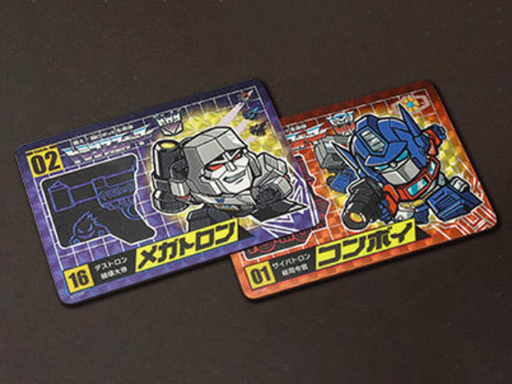 Transformers No.01 G1 Optimus Prime & No.02 G1 Megatron Set of 2 Limited Edition Character Cards Gallery Image 1