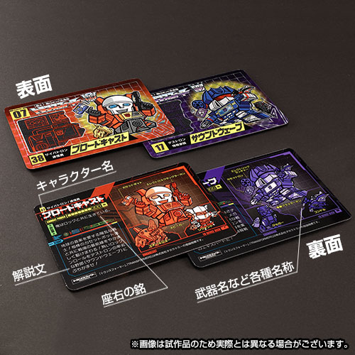Transformers No.07 Blaster & No.08 Soundwave Set of 2 Limited Edition Character Cards Gallery Image 3