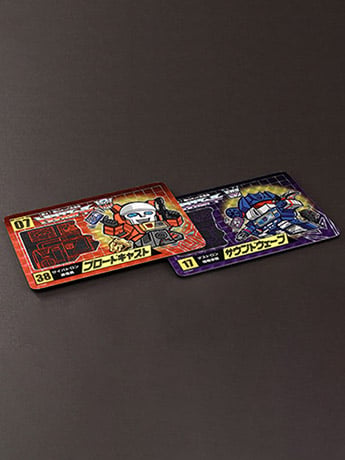 Transformers No.07 Blaster & No.08 Soundwave Set of 2 Limited Edition Character Cards Gallery Image 2
