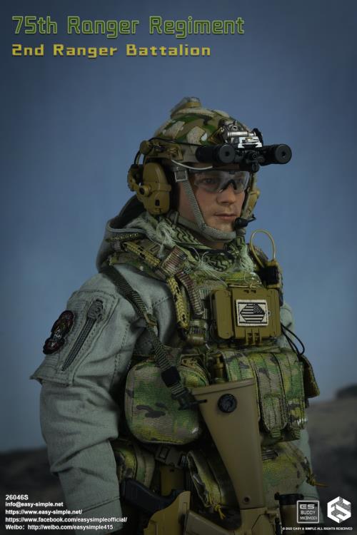 75th Ranger Regiment 2nd Ranger Battalion 1/6 Scale Figure (26046S)