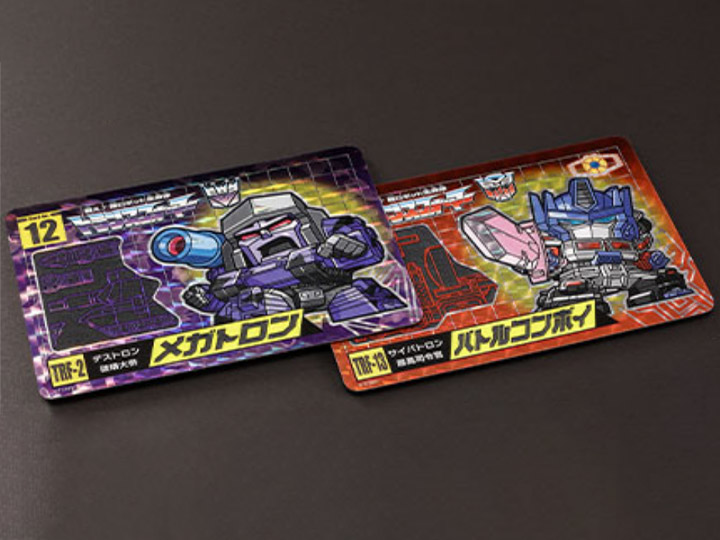 Transformers No.11 G2 Convoy Optimus & No.12 G2 Megatron Set of 2 Limited Edition Character Cards Gallery Image 1