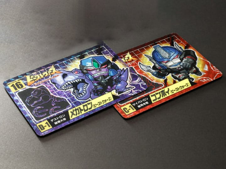 Transformers Beast Wars No.15 Optimus Primal & No.16 Megatron Set of 2 Limited Edition Character Cards Gallery Image 1