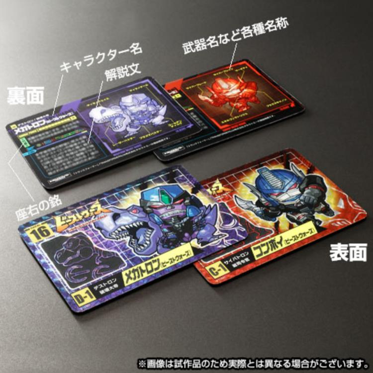 Transformers Beast Wars No.15 Optimus Primal & No.16 Megatron Set of 2 Limited Edition Character Cards Gallery Image 3