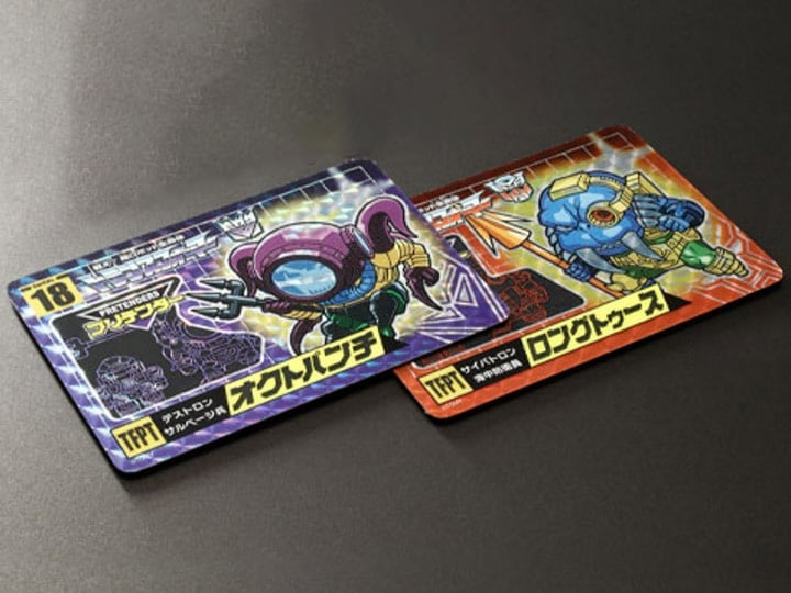 Transformers No.17 Longtooth & No.18 Octopunch Set of 2 Limited Edition Character Cards Gallery Image 1