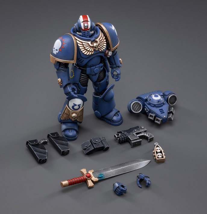 Warhammer 40K Ultramarines Heroes of the Chapter Primaris Lieutenant Erastus 1/18 Scale Figure Gallery Image 6