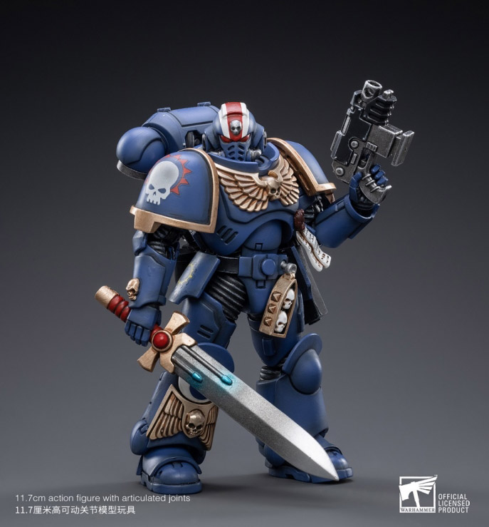 Warhammer 40K Ultramarines Heroes of the Chapter Primaris Lieutenant Erastus 1/18 Scale Figure Gallery Image 5
