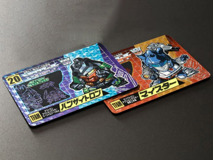 Transformers No.19 Jazz & No.20 Banzai-Tron Set of 2 Limited Edition Character Cards Gallery Image 1