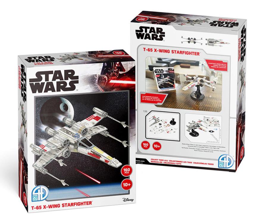 Star Wars T-65 X-wing Starfighter 160-Piece 3D Model Kit Gallery Image 8