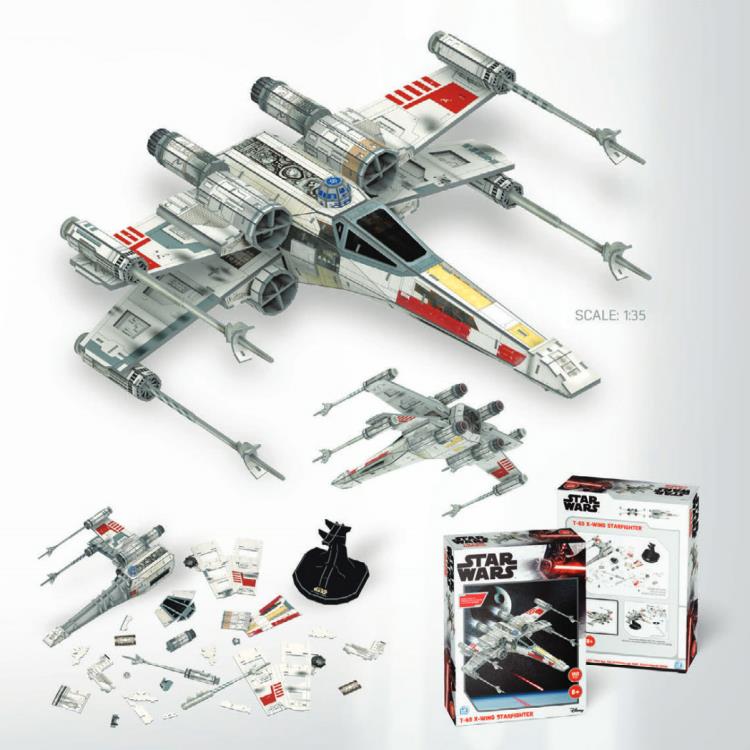 Star Wars T-65 X-wing Starfighter 160-Piece 3D Model Kit Gallery Image 9