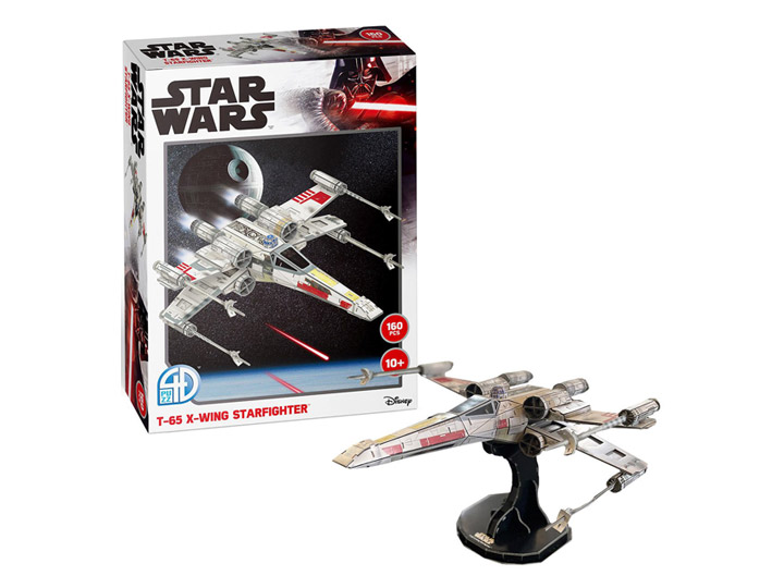 Star Wars T-65 X-wing Starfighter 160-Piece 3D Model Kit Gallery Image 1