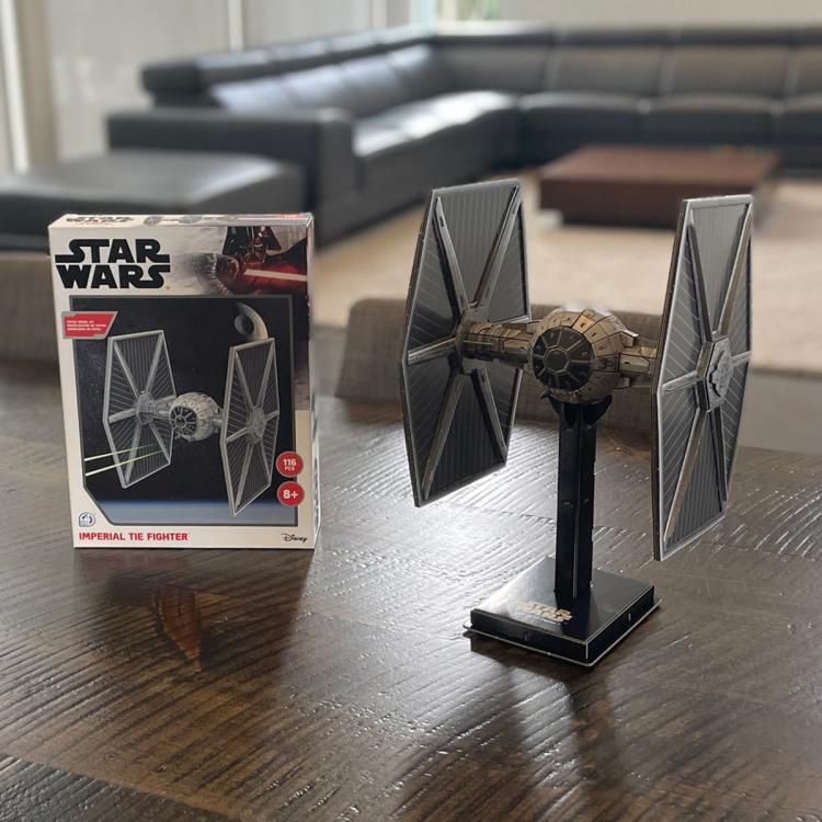 Star Wars Imperial TIE Fighter 116-Piece 3D Model Kit Gallery Image 7