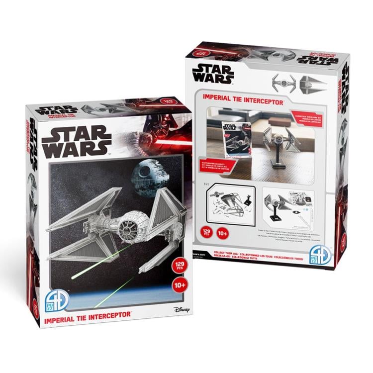 Star Wars Imperial TIE Interceptor 129-Piece 3D Model Kit Gallery Image 9
