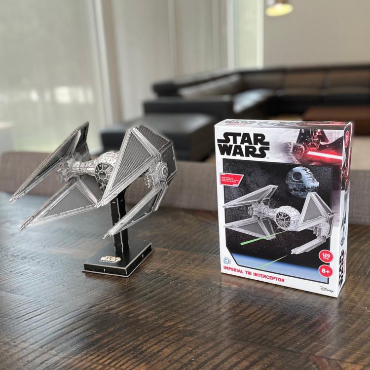 Star Wars Imperial TIE Interceptor 129-Piece 3D Model Kit Gallery Image 4