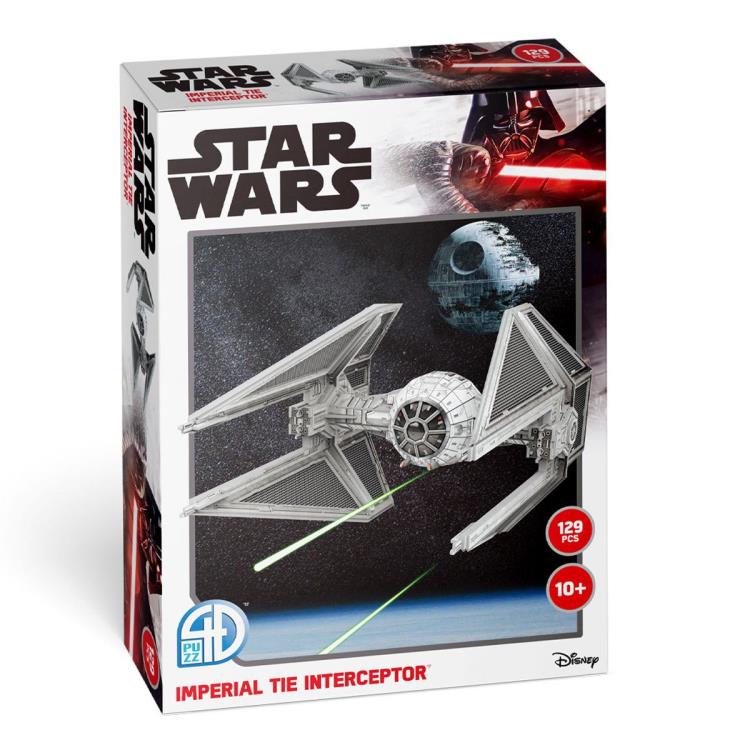 Star Wars Imperial TIE Interceptor 129-Piece 3D Model Kit Gallery Image 8