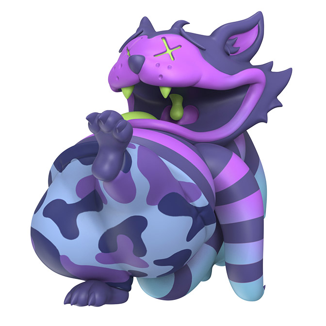 Droopy Cat (Trippy Edition) Limited Edition Vinyl Figure Gallery Image 3