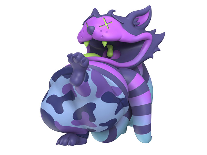 Droopy Cat (Trippy Edition) Limited Edition Vinyl Figure Gallery Image 1
