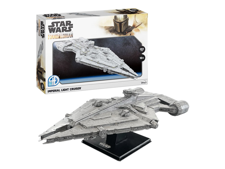 The Mandalorian Imperial Light Cruiser 265-Piece 3D Model Kit Gallery Image 1
