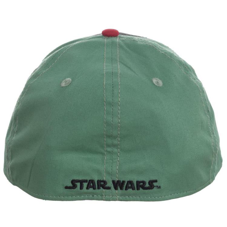 Star Wars Boba Fett Embroidered Flex Fit Hat Gallery Image 4