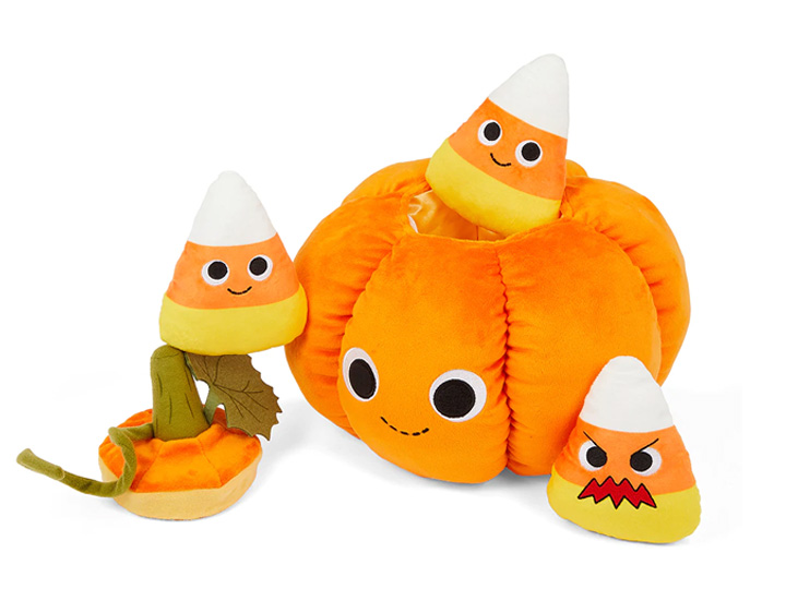 Yummy World Jack O'Lantern & Candy Corn Plush Gallery Image 1