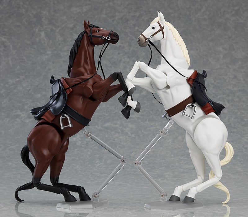 figma 馬 フィギュア Horse ver.2 490&490c 2点セット figma No.490b Horse (White) Version 2.0 (Reissue)