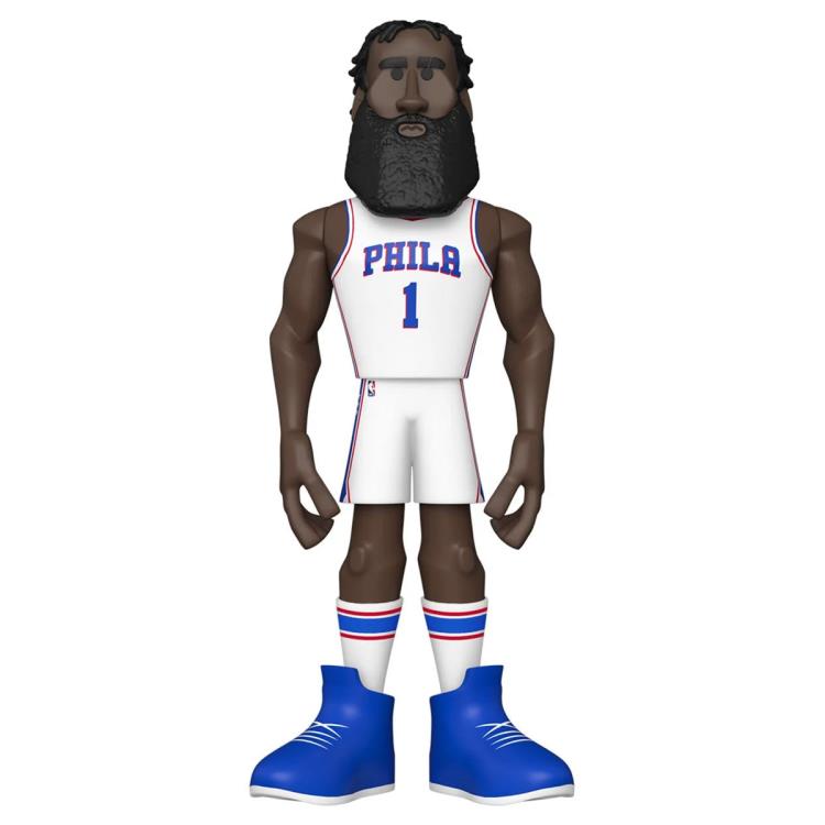 NBA: Philadelphia 76ers Gold James Harden 12-Inch Premium Vinyl Figure Gallery Image 3