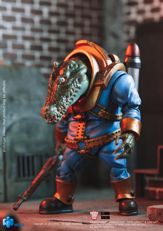2000 AD Exquisite Mini Series Judge Dredd Klegg Mercenary 1:18 Scale PX Previews Exclusive Figure Gallery Image 4