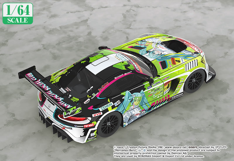 Good Smile Racing Hatsune Miku 1/64 Scale AMG (2022 Season Opening Ver.) Gallery Image 3