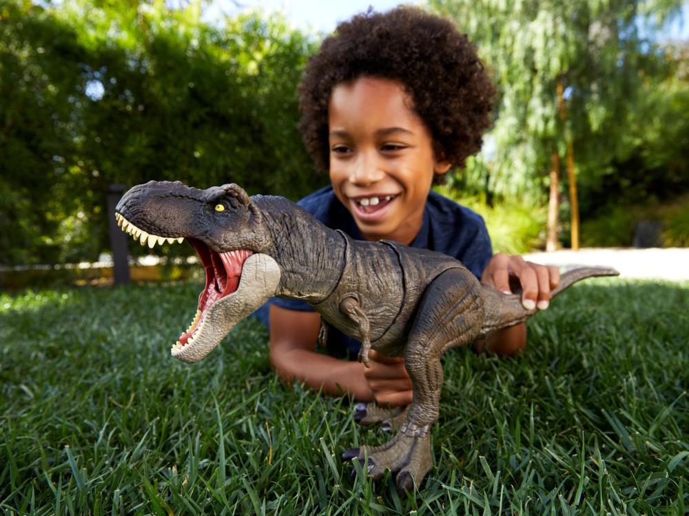 Mattel Jurassic World Dominion - Thrash 'n Devour Tyrannosaurus Rex - Figurine Neuve