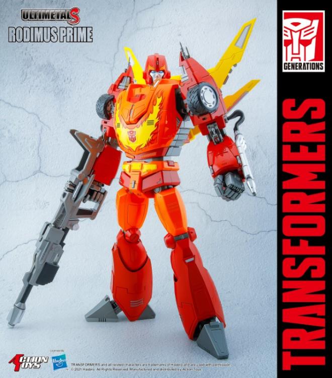 Transformers UltimetalS Rodimus Prime (Hot Rod) Figure Gallery Image 4