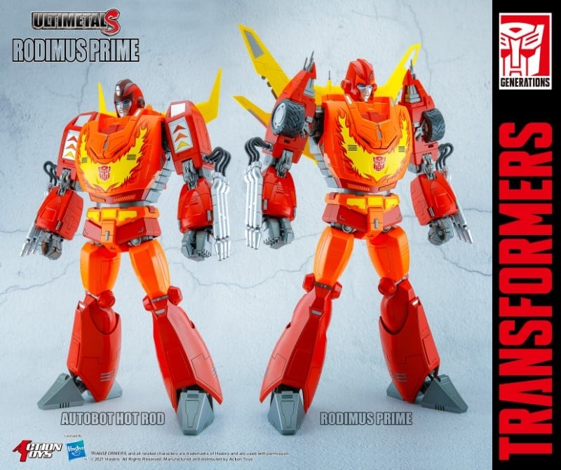 Transformers UltimetalS Rodimus Prime (Hot Rod) Figure Gallery Image 14