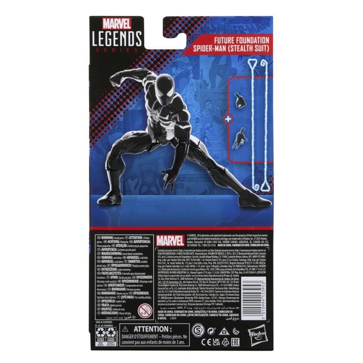 Spider-Man Marvel Legends Future Foundation Spider-Man (Stealth Suit) Action Figure Gallery Image 9