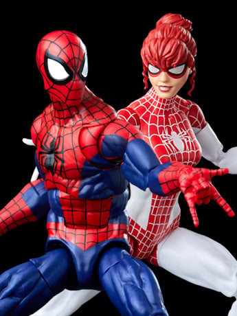 The Amazing Spider-Man Marvel Legends Spider-Man & Spinneret Action Figure Two-Pack Gallery Image 2