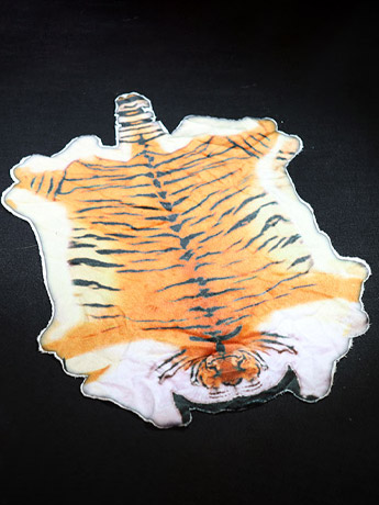 Rust Tiger Rug Skin Tiger Skin Rug 1/6 Scale Accessory
