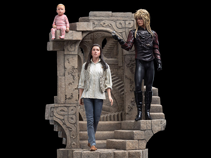 Labyrinth Jareth and Sarah in the Illusionary Maze Statue Gallery Image 1