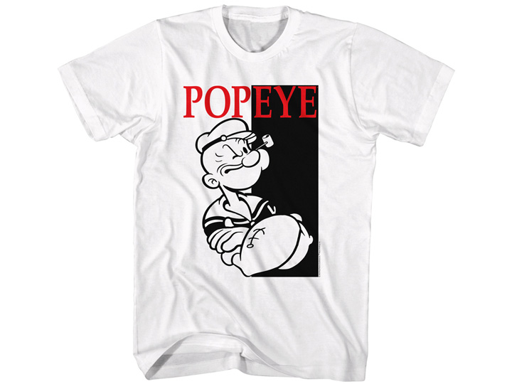 Popeye Box (White) T-Shirt Gallery Image 1