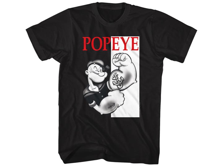 Popeye Box (Black) T-Shirt Gallery Image 1