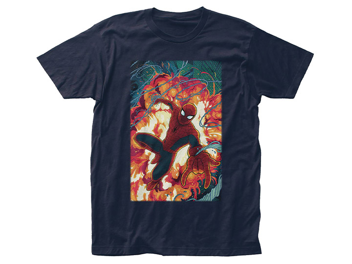 Marvel Tales Spider-Man Explosion PX Previews Exclusive T-Shirt Gallery Image 1