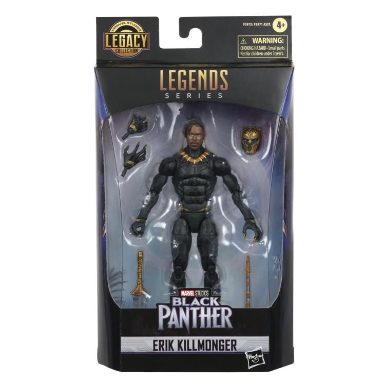 Black Panther Marvel Legends Legacy Collection Erik Killmonger Action Figure Gallery Image 10