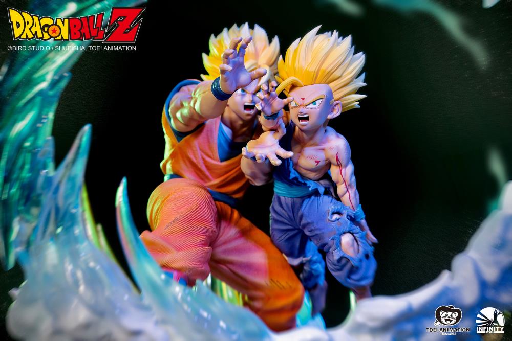 Dragon Ball Z Goku & Gohan vs. Cell 1/6 Scale Limited Edition Statue Gallery Image 11