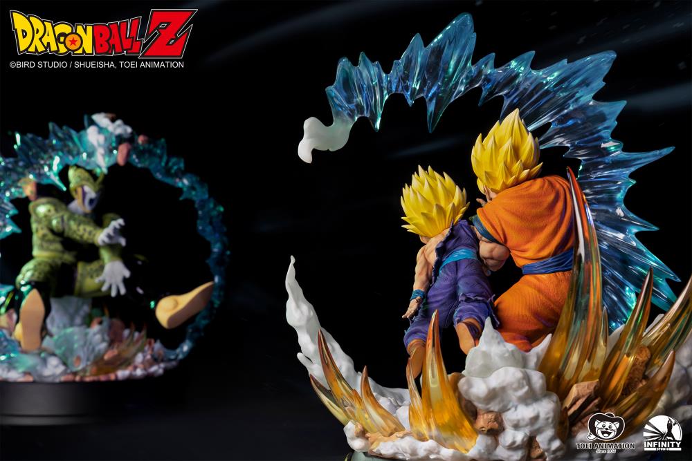 Dragon Ball Z Goku & Gohan vs. Cell 1/6 Scale Limited Edition Statue Gallery Image 23