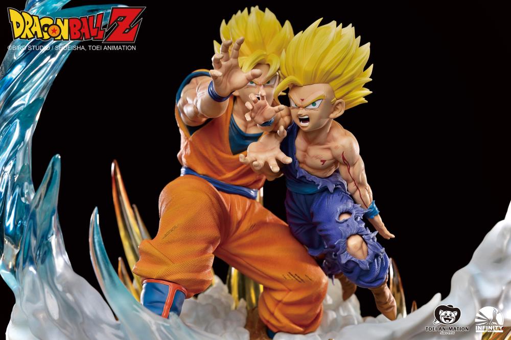 Dragon Ball Z Goku & Gohan vs. Cell 1/6 Scale Limited Edition Statue Gallery Image 6
