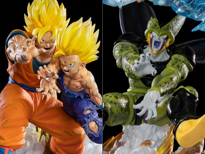 Dragon Ball Z Goku & Gohan vs. Cell 1/6 Scale Limited Edition Statue Gallery Image 1