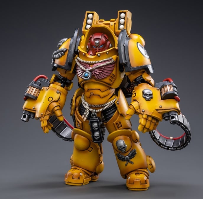 Warhammer 40K Imperial Fists Aggressor Brother Sergeant Lycias 1/18 Scale Figure Gallery Image 3
