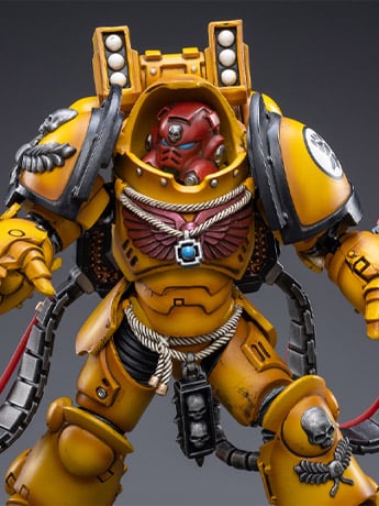 Warhammer 40K Imperial Fists Aggressor Brother Sergeant Lycias 1/18 Scale Figure Gallery Image 2